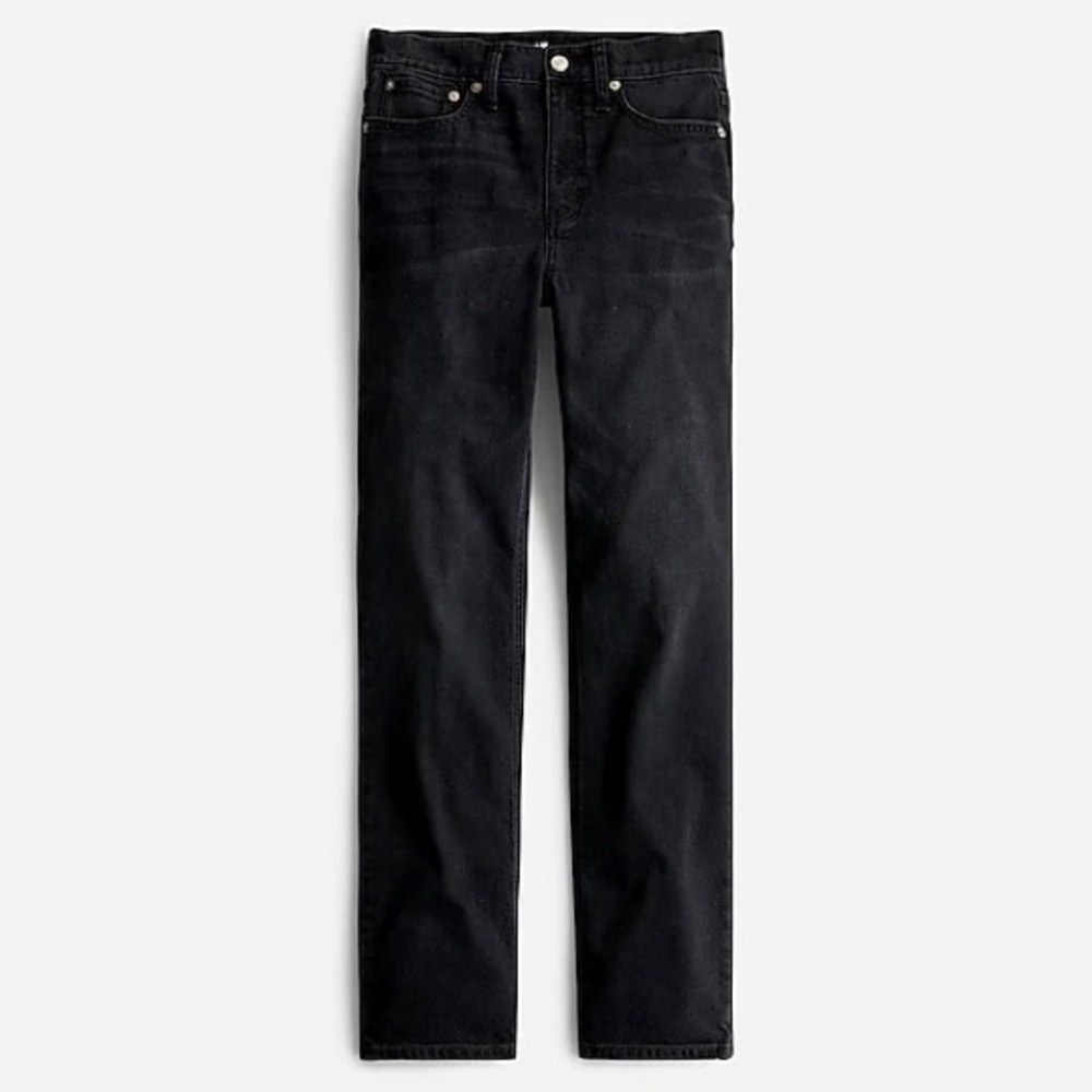 JCrew High-rise '90s classic straight jean in Charcoal wash